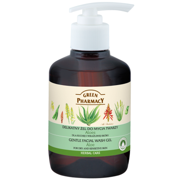 Green Pharmacy -  Green Pharmacy Delikatny żel do mycia twarzy Aloes dla suchej i wrażliwej skóry 100ml